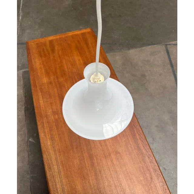 Metal Vintage Danish Model Mandarin Pendel Mini Pendant Lamp by Michael Bang for Holmegaard, 1970s For Sale - Image 7 of 18