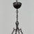 Charcoal Antique Country French Wrought Iron Chandelier For Sale - Image 8 of 12