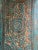 Midcentury Vintage Carved Lotus Mandala Door – Brass Stud Accents Huge Library Door 100 For Sale In Orlando - Image 6 of 7