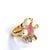 Contemporary Bochic “Orient” StarBurst Multi Gem & Pearl Cocktail Ring Set 18K Gold & Silver, Size 7.5 For Sale - Image 3 of 5