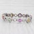 Modern 15.62ctw Multicolor Sapphire Diamond Tennis Bracelet 18k White Gold 6.75" For Sale - Image 3 of 10