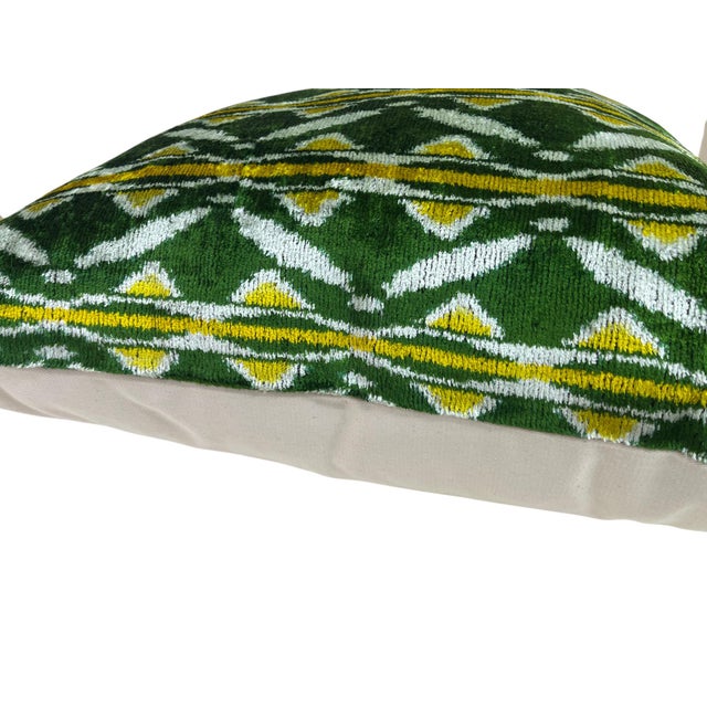 Velvet Silk Cushion Cover with Bohemian Design, 2000s For Sale - Image 4 of 11