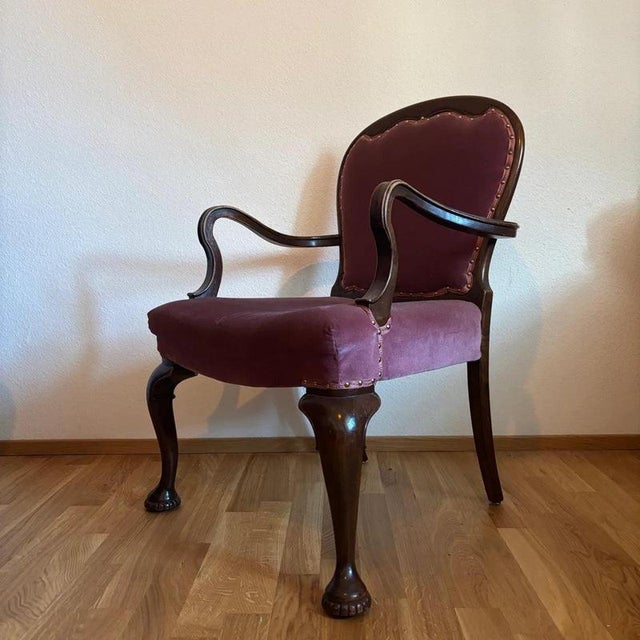 Antique English Armchairs, 1800s, Set of 2 For Sale - Image 6 of 16