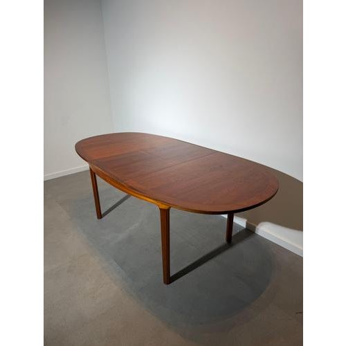 Oval Extendable Dining Table in Teak from Nathan For Sale - Image 9 of 9