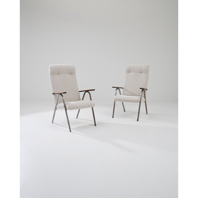 20th Century Central European Modern Armchairs, a Pair For Sale - Image 10 of 13