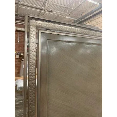 Caracole Modern Herringbone King Bed, Wood With Metal Accents For Sale In Greensboro - Image 6 of 11