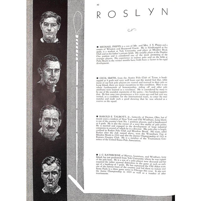 International Polo Covering Its Annual Fall Tournament September 1931 Program For Sale - Image 12 of 17