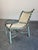 Robert Lewis Early Mid Century Robert Lewis Attrbuted Patinated Bronze Patio Lounge Chair Ottoman Set, 2 Pieces For Sale - Image 4 of 11
