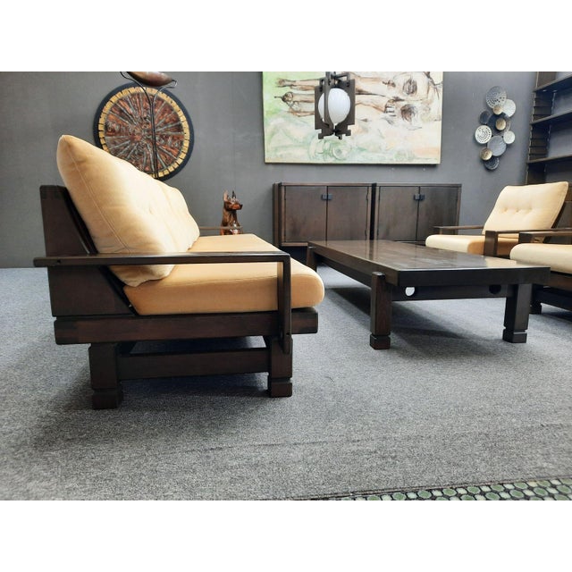 Brutalist Living Room Set Model St. Moritzby Klaus Rausch, 1960s, Set of 7 For Sale - Image 10 of 18