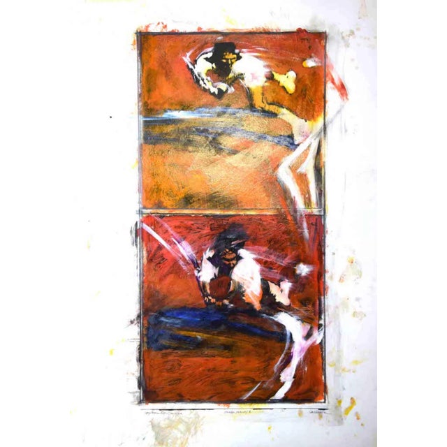 Sergio Barletta - Jimbo Jump - Original Mixed Media - 1992 For Sale