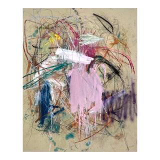 Contemporary Abstract Mixed Media on Canvas "Untitled 31_24" by Ludovic Dervillez For Sale