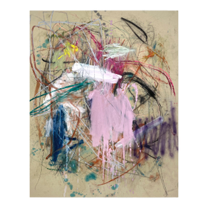 Contemporary Abstract Mixed Media on Canvas "Untitled 31_24" by Ludovic Dervillez