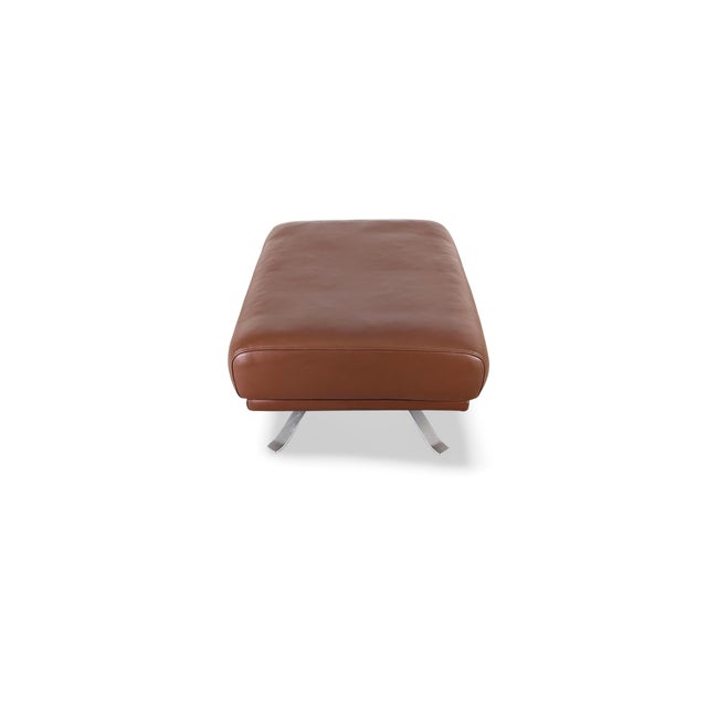 Brown Leather Ottoman from Rolf Benz For Sale - Image 5 of 8