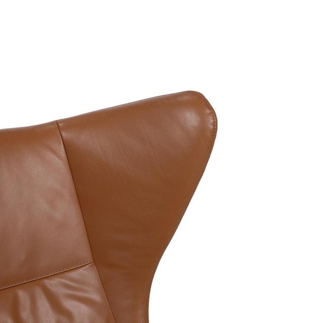 Set of Leather Solo Armchair and Ottoman with Manual Function from Bolia For Sale - Image 6 of 17