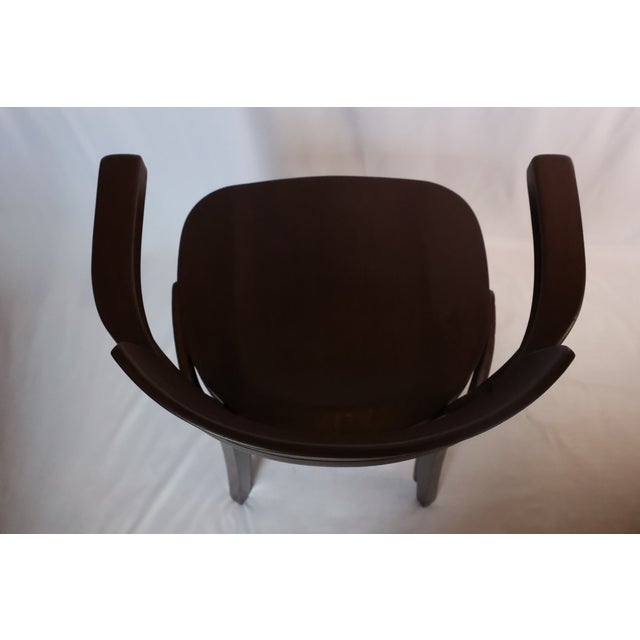 Thonet Midcentury Bentwood Armchair c.1950s - Original Makers Mark For Sale - Image 10 of 12