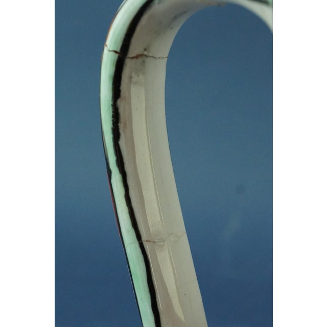 20th Century Ceramic Vase with Iznik Decoration and Stylized Ibex by Icarus Rhodes, Greece, 1950s For Sale - Image 16 of 18