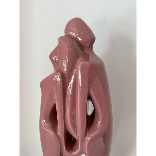 Vintage Hager number 301 lovers harmony this stunning sculpture is a pale pink ceramic Beauty very elegant