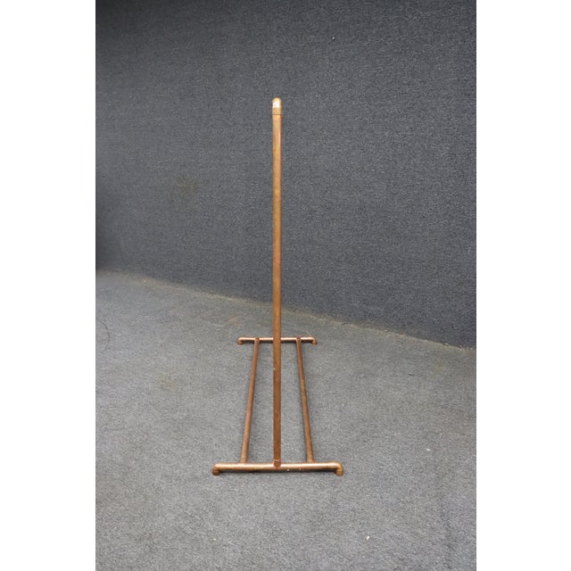 Industrial Copper Pipe Garment Rack or Retail Clothing Display Stand For Sale - Image 9 of 13