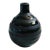 Striped Black Pottery Bud Vase For Sale