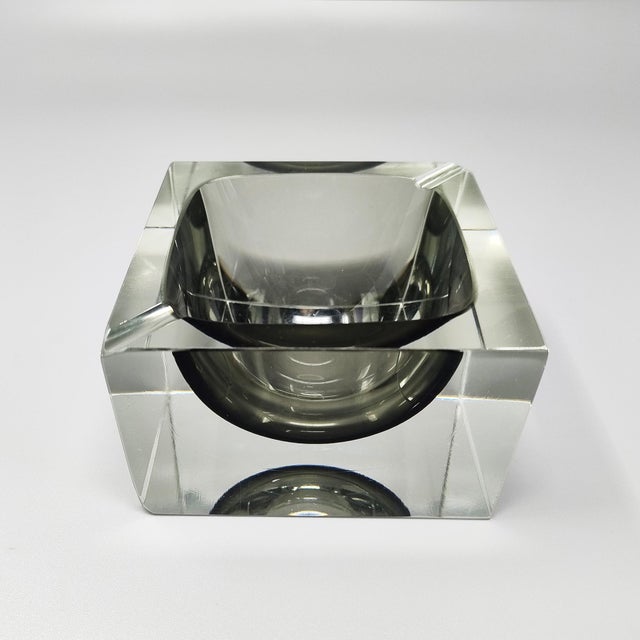 Flavio Poli Grey Ashtray or Catchall by Flavio Poli for Seguso, Italy, 1960s For Sale - Image 4 of 8