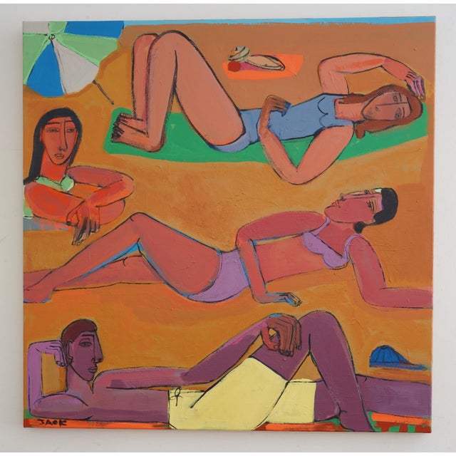 36x36 Acrylic on canvas. Unframed. Ready to hang. Certificate of Authenticity included. Copyright 2026. Rebecca Jack
