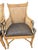 Wood Set of 4 Asian Chinoiserie Faux Bamboo Armchairs With Sculptural Metal Fish Motifs For Sale - Image 7 of 17