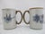 Ken Edwards El Palomar Blue Bird Flowers Mexican Tonala Folk Art Coffee Cup Pair For Sale In Portland, OR - Image 6 of 14