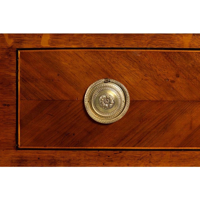 Antique chest of drawers with central locking southern germany walnut, oak early 19th century dimensions: h x w x d: 86 x...