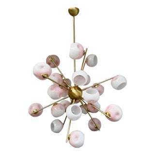 21st Century Ombre Blush Sputnik Chandelier by Fabio LTD For Sale