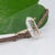Metal Lab Diamond Semi-Mount Ring With 24 Diamond Accents in Solid 14k Gold, Size 6.75 For Sale - Image 7 of 9