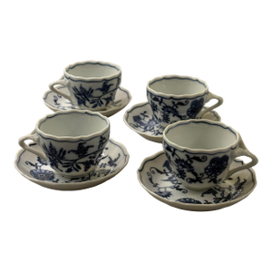 1950s Halsey Demi Tasse Cups - Set of 4. I Have One More Cup and Saucer8 pcs