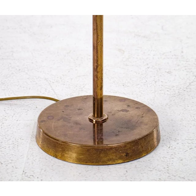 Gold Model G-125 Floor Lamp attributed to Bergboms, Sweden, 1960s For Sale - Image 8 of 10
