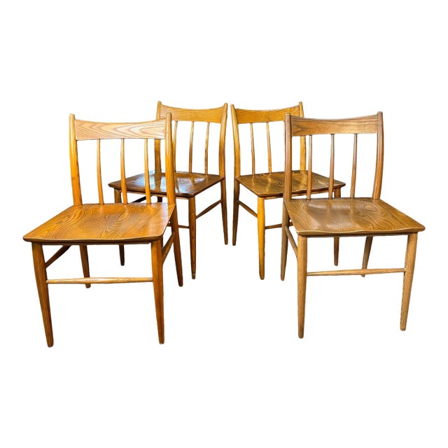 Mid Century Walnut Dining Chair’s - Set of 4 For Sale