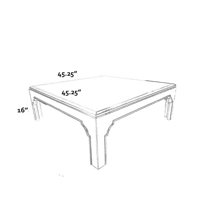 Wood 1970s Lacquered Orange Hollywood Regency Coffee Table For Sale - Image 7 of 7