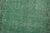 Tabriz Runner 1’11” X 10’9” Green Wool Vintage Overdyed Hand-Knotted Rug For Sale - Image 4 of 12