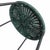 Late 20th Century Vintage Forest Green Wicker Top Wire Frame Stool For Sale - Image 5 of 5