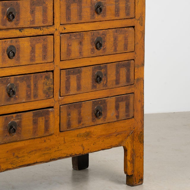 19th Century Chinese Lacquered Apothecary Console With Sixteen Drawers For Sale - Image 16 of 18