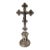 Early 20th Century Continental European Gothic Revival Metal Crucifix For Sale
