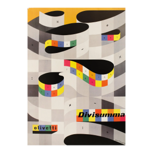 1994 Original American Poster, Divisumma (The 100 Best Posters Collection) Herbert Bayer