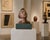 Rare and highly expressive vintage figural clay bust sculpture by Austrian-born, Los Angeles artist Katherine Kadell...