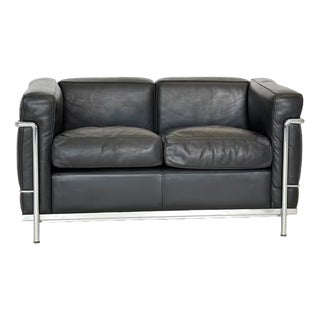 Leather LC 2 Sofa from Cassina For Sale