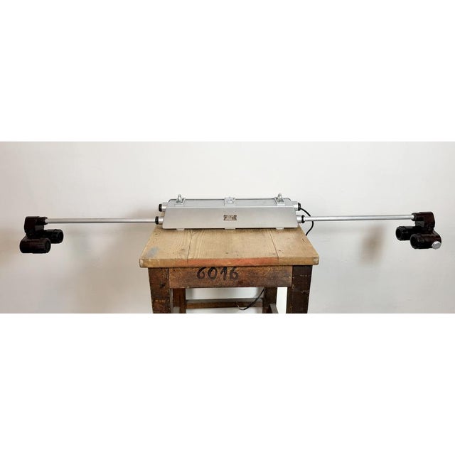 Industrial Silver Tube Light from Elektrosvit, 1970s For Sale - Image 10 of 17