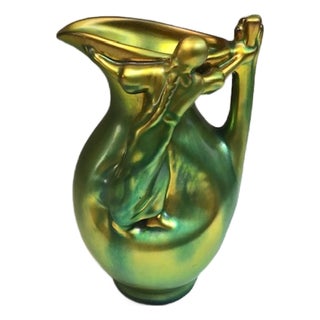 Antique Glazed Vase by Zsolnay, 1890s For Sale