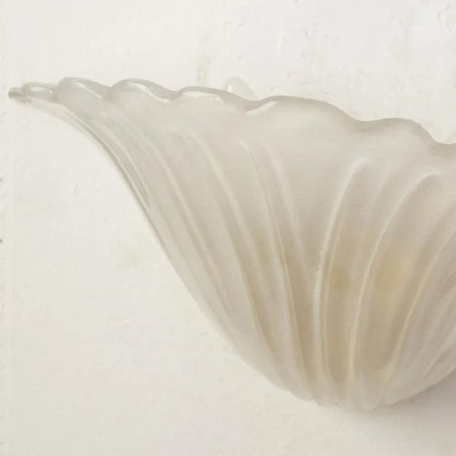 Fan-Shaped Wall Light in Silk-Colored Murano Glass, Italy, 1990s For Sale - Image 10 of 12