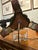 17th Century Italian Baroque Bronze Altar Candelabra Lamps, Marian Monogram - Pair For Sale In New York - Image 6 of 6