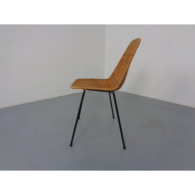 1950s Vintage Basket Chair by Gian Franco Legler, Italy, 1950s For Sale - Image 5 of 12