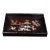 Late 20th Century Dark Wood Tea Tray With Mother-of-Pearl Bird and Floral Inlay For Sale