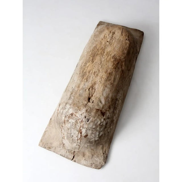 Antique 19th Century American Hand Hewn Dough Bowl For Sale - Image 12 of 18