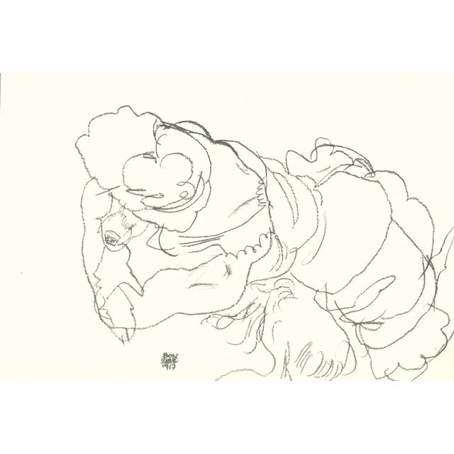 2000 - 2009 Edith Schiele With Dog Lord, Lithograph, Egon Schiele, 1990 For Sale - Image 5 of 5