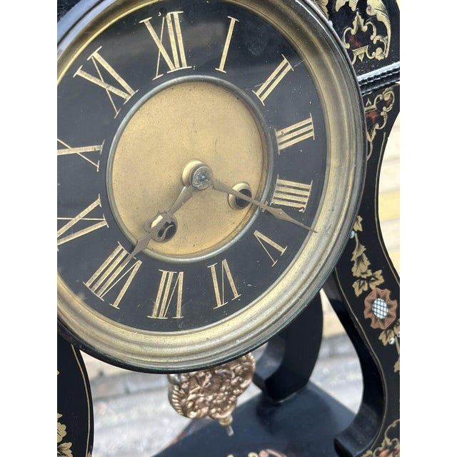Antique French Boulle Clock For Sale - Image 12 of 18